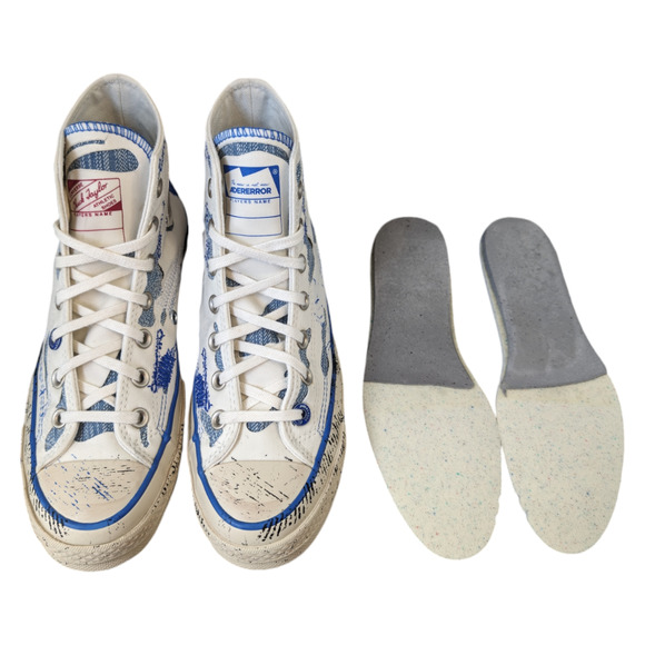 Converse x ADER ERROR Chuck 70 Limited High Top Imperial Blue Sneaker Womens 7.5 - Picture 11 of 12